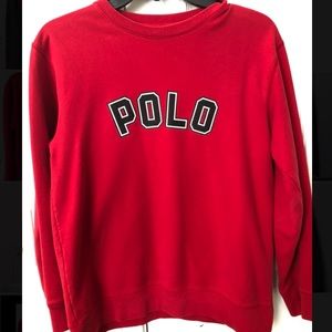 polo crewneck sweatshirt